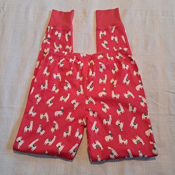 Mini Boden girls size 12 years llama pajama pants red with white llama's, new - Picture 5 of 7